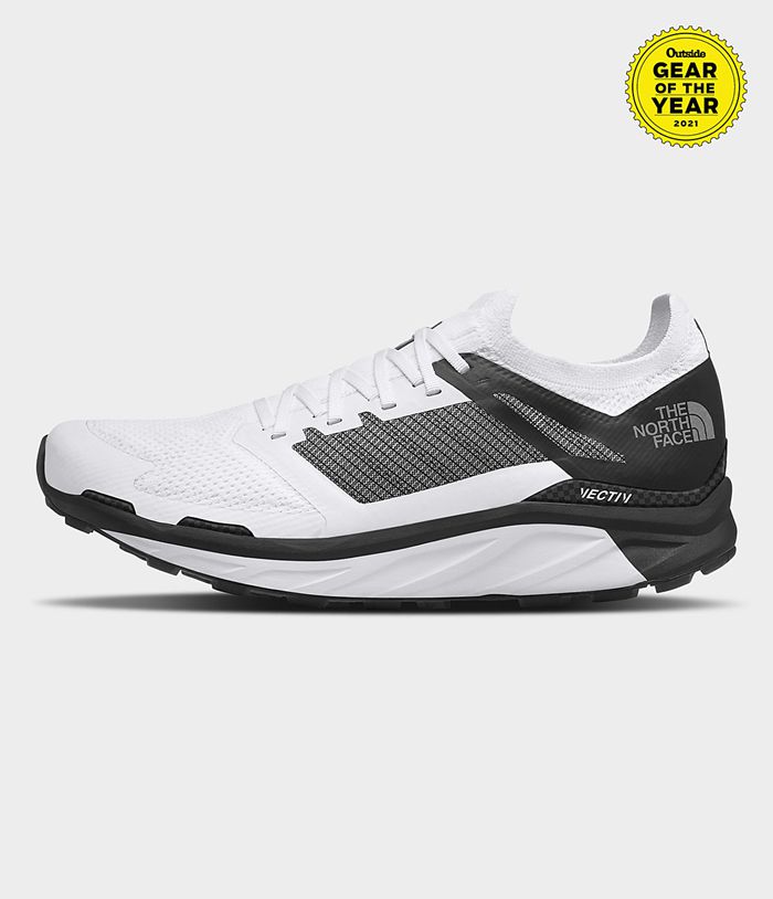 The North Face Mens Running Shoes Flight VECTIV 916NKMXUR - White/Black